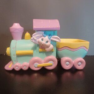 Hallmark Crayola Bunny Eggspress Figurine Easter Train Vintage 1993 Easter Decor